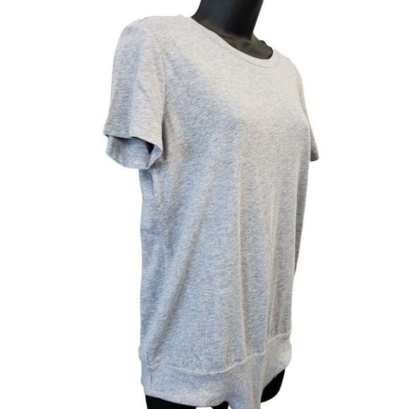 Calvin Klein Bodysuit Shirt Women's SMALL Gray Short-Sleeve Cotton Modal NWOT - Picture 2 of 13
